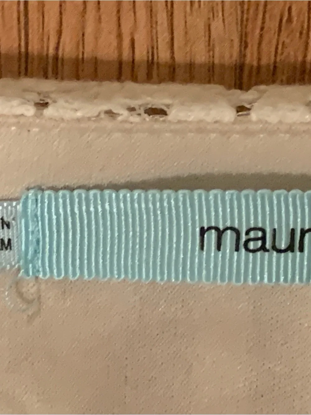 Maurices Light Aqua Ribbon Detail Top - Picture 4 of 6